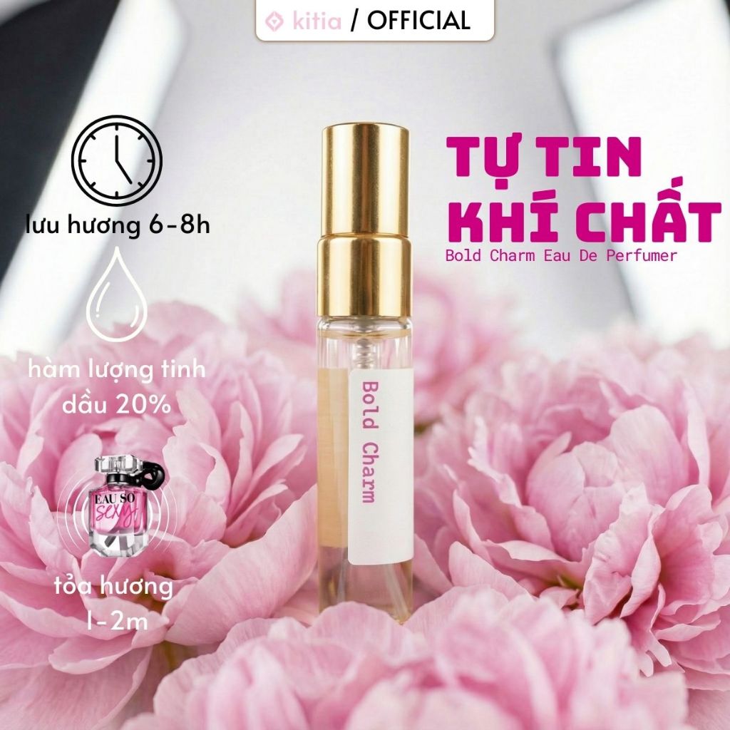 Tinh dầu nước hoa Eau De Parfum – BOLD CHARM  5.5ml - lưu hương 6h