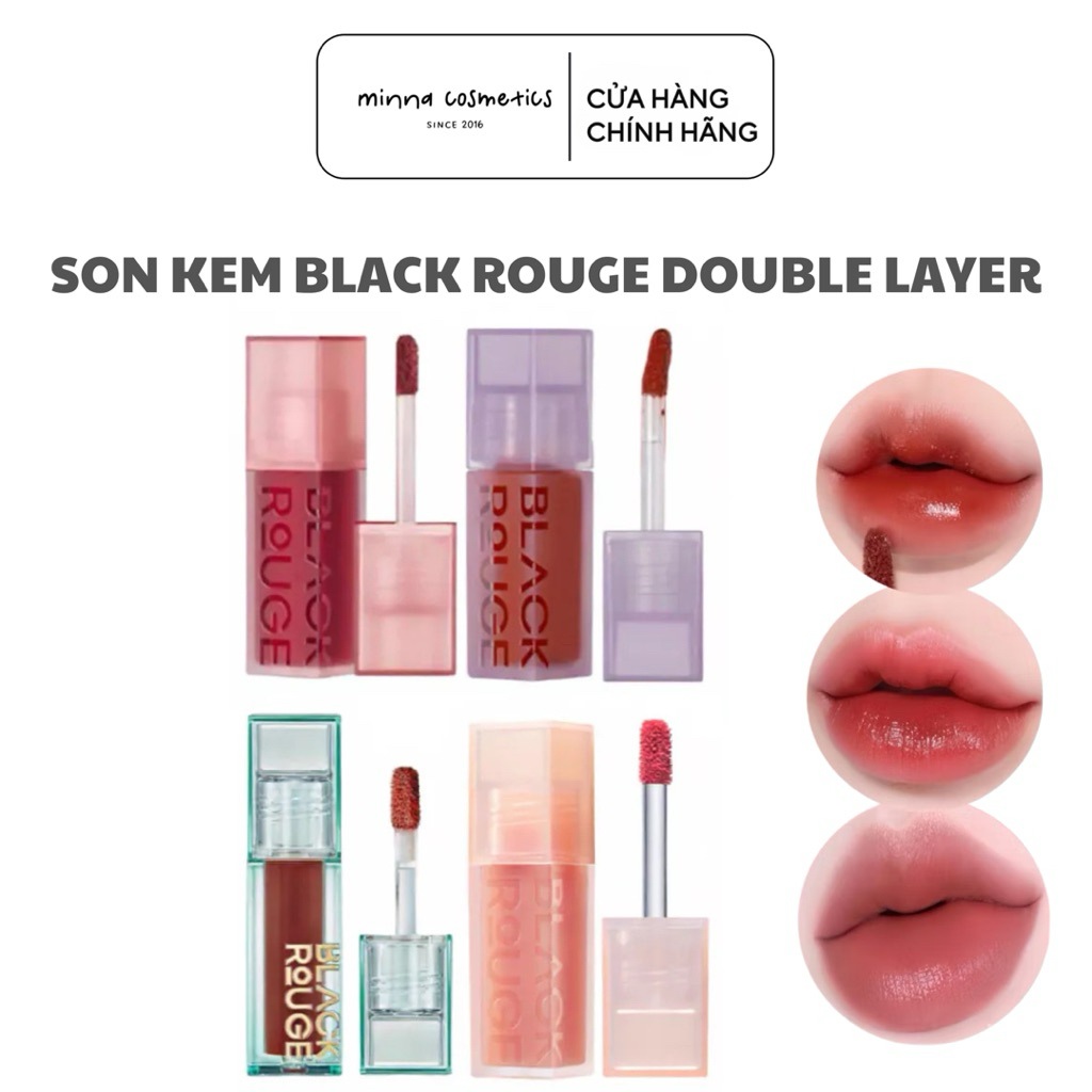 [Blackrouge] Son Kem Black rouge Double Layer Over Velvet Màu DL01 DL02 DL03 DL04 DL05 DL06