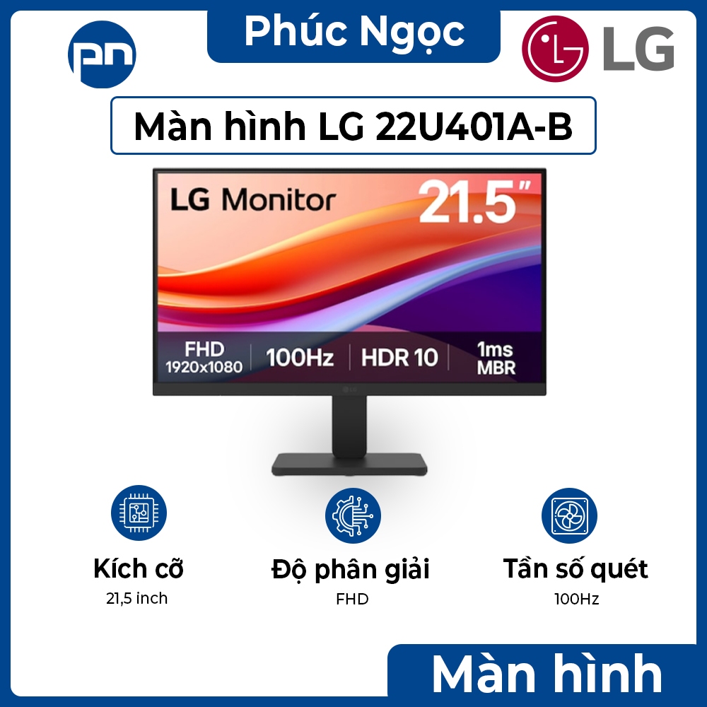 Màn hình LG 22U401A-B, màn hình máy tính 22 inch LG chính hãng - Phúc Ngọc Computer