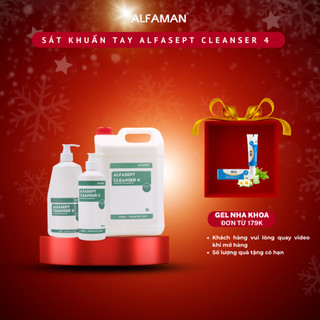  Xà Phòng Rửa Tay ALFASEPT Cleanser 4 Giúp Khử Khuẩn Nhanh Chóng Và Tăng Cường Khả Năng Giữ Ẩm Cho Da Can 5L 