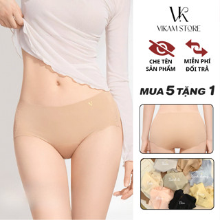  Set 5 Quần lót nữ đúc su quần sịp nữ không viền không đường may thoáng mát tôn dáng gợi cảm  VIKAM C96 