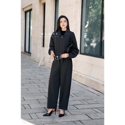 Set Áo Khoác Quần Jogger Nữ MY WAY Form Suông Cao Cấp 1MBB2882Tw 1MQ01881w