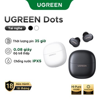 Tai nghe UGREEN Dots Bluetooth 6.0TWS Hỗ trợ 4 Mic Bộ mã âm thanh AAC / SBC Âm thanh âm thanh Hi-Pure Âm thanh không
