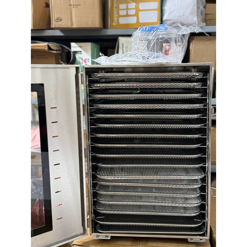 Máy sấy thực phẩm 16 khay septree ( đủ khay hứng dầu)sấy trái cây khô heo bò gà