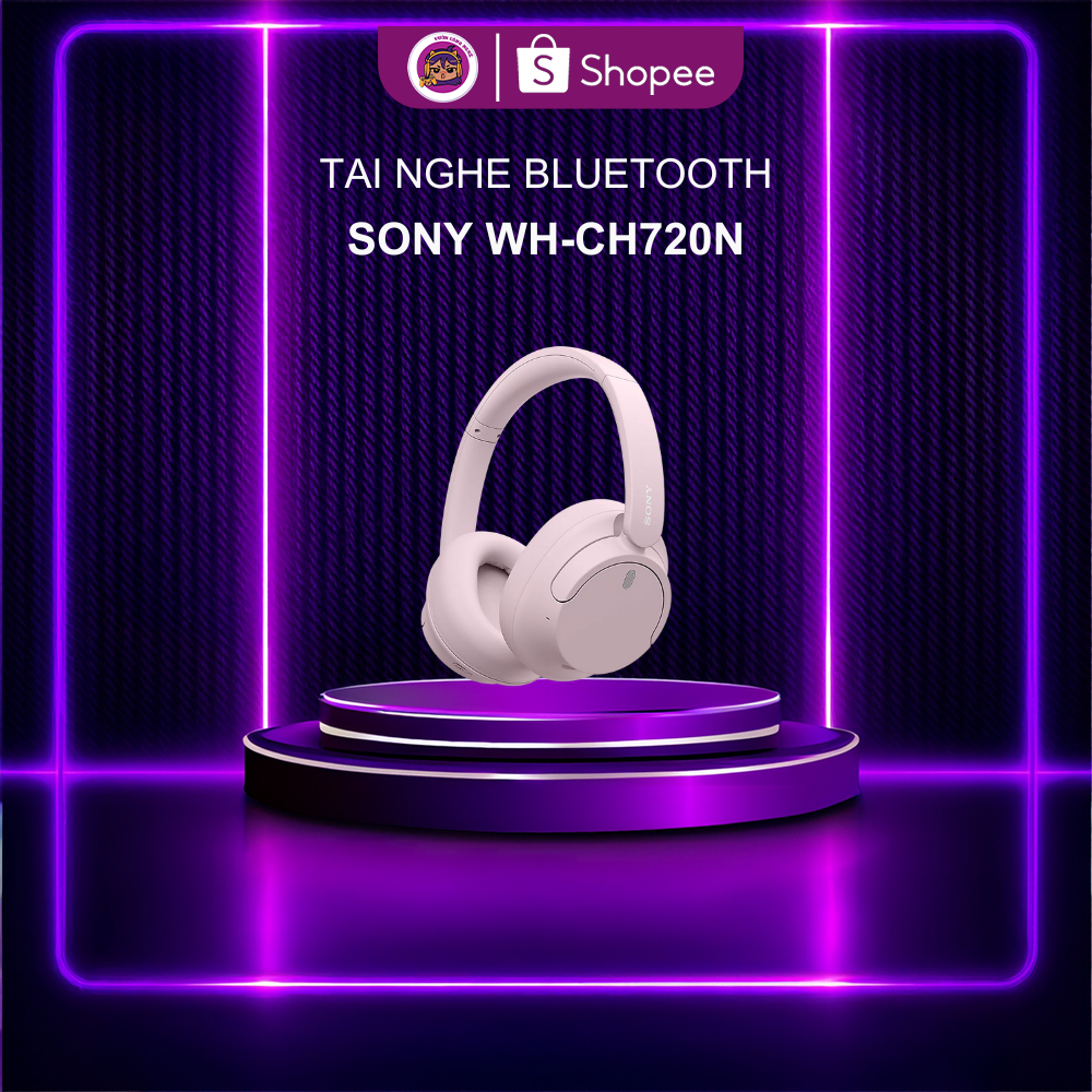 Sony WH-CH720N Wireless Noise Cancelling Headphones – Bluetooth, Nhẹ Nhất Dòng Sony