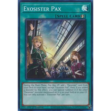 [ Thẻ Yugioh Chính Hãng TCG-US ] Exosister Pax (RA02-EN066)