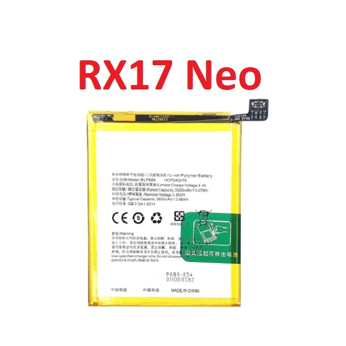 Pin Li-Polymer Oppo RX17 Neo Mã BLP689 Dung Lượng 3600mAh New Thay Thế