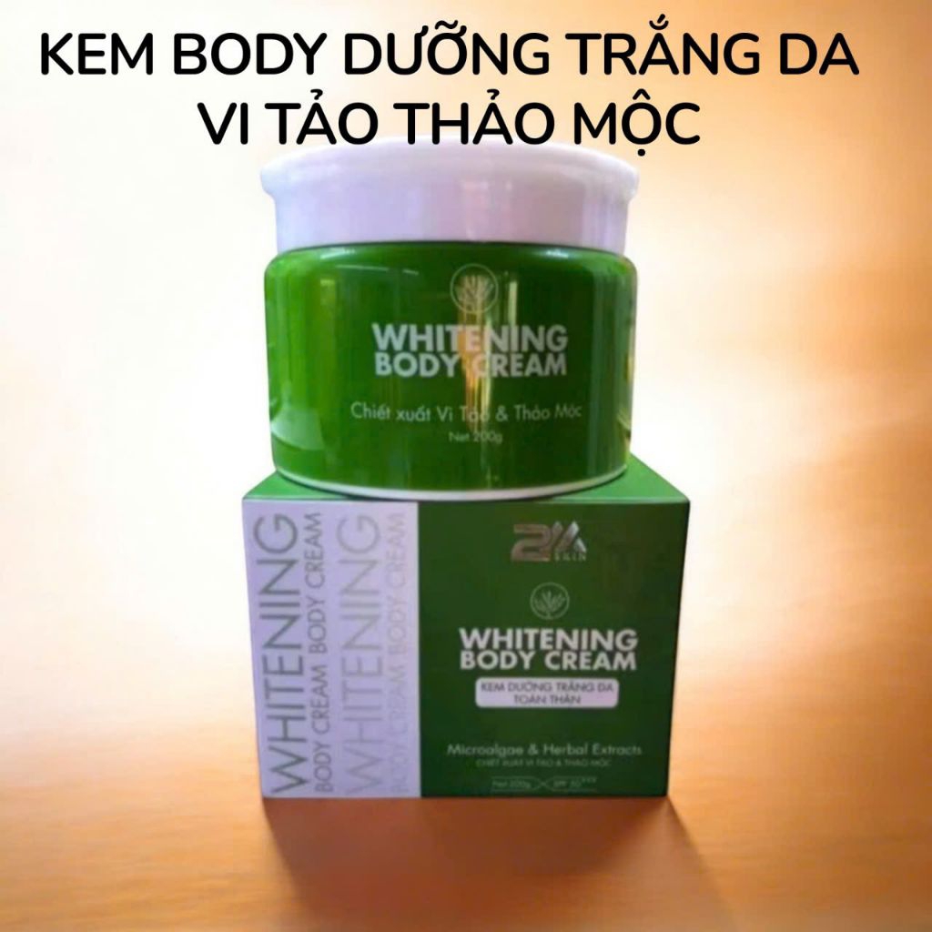 kem body 2mskin dưỡng trắng da vì tảo thảo mộc