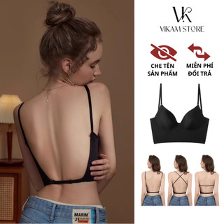  Áo Lót Nữ Đệm Vừa Áo Ngực Nữ Chữ U Mặc Váy Hở Lưng Khoét Lưng Sâu VIKAM B31 