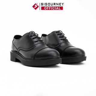 Giày Oxford Classic Da Bò SIGOURNEY Màu Đen SIG-48 Bảo Hành 18 Tháng