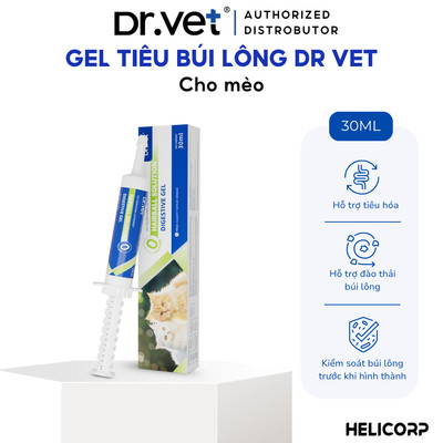 Gel tiêu búi lông, hỗ trợ tiêu hoá cho mèo DrVET