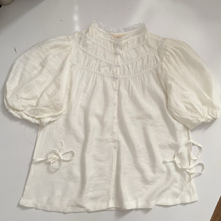   SMOR.VN  Áo cột nơ eo tay phồng RUF 