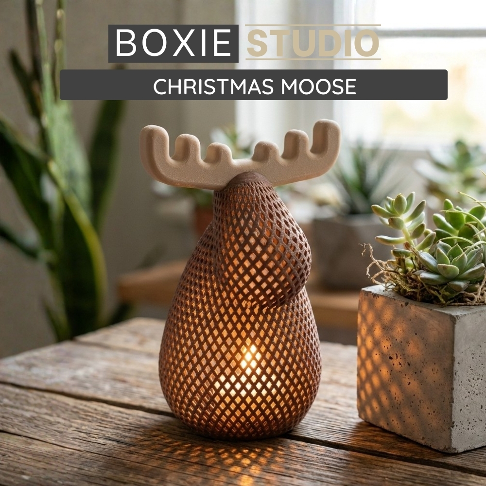 Nordic Style Moose Lamp - Đèn Tuần Lộc Decor Giáng Sinh Phong Cách Bắc Âu - Boxie Studio