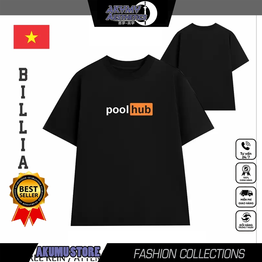 Áo thun Billiards Poolhub - Hos gấu skate