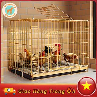  Chuồng Chó Gấp Gọn Tặng Khay Vệ Sinh Lồng Chó Sơn tĩnh điện Phù Hợp Chó Nhỏ Trung kích thướcS,M,L,XL 