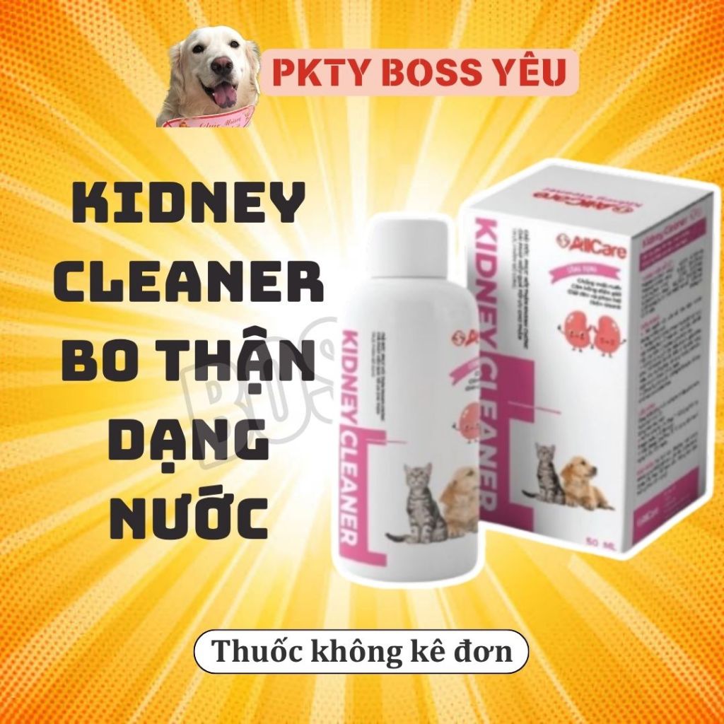 KIDNEY CLEANER thức ăn bổ sung thận cho chó mèo [ chai 50ml ]