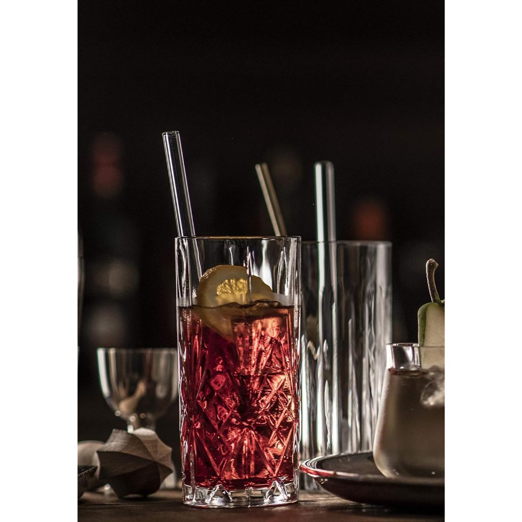 [BOHEMIA] Bộ cốc thủy tinh pha lê 6 chiếc Bohemia Longdrink Becher 330ml tuyệt đẹp