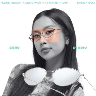  Gọng kính DYLAN form oval vline thanh mảnh gọn mặt Soho Studio hợp mặt nhỏ - trung bình 