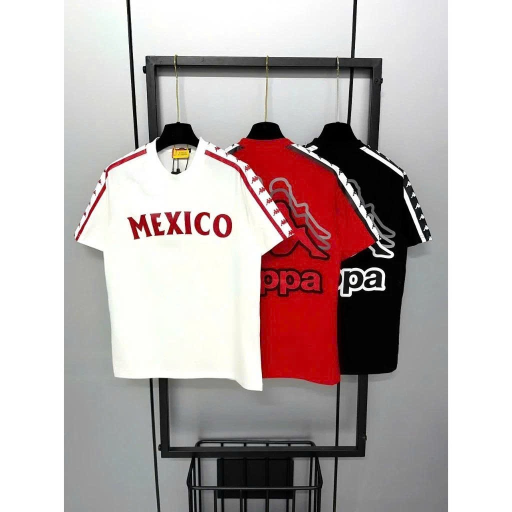 Áo Thun Nam/Nữ  Kappa Cao Cấp, Vải Cotton 100%, – In Vân Nổi Phong Cách Kappa - Xu hướng tết 2026