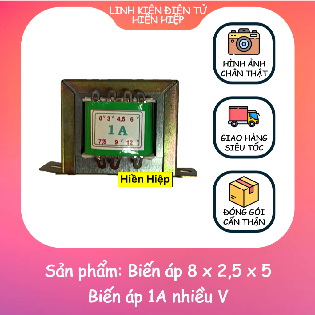 Biến áp 1A nhiều v