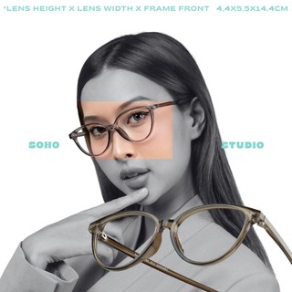   Kèm Tròng Chống ASX  Gọng kính FICA form mắt mèo mềm mại thiết kế hiện đại mới Soho Studio 