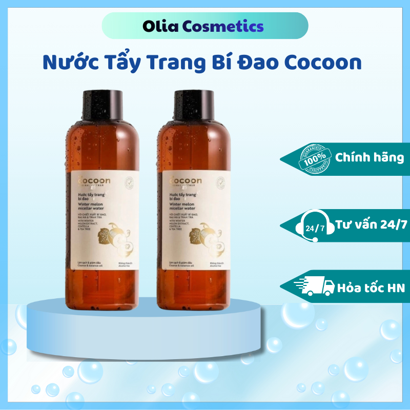 Nước tẩy trang bí đao Cocoon tẩy trang cocoon 500ml - Olia Cosmetic