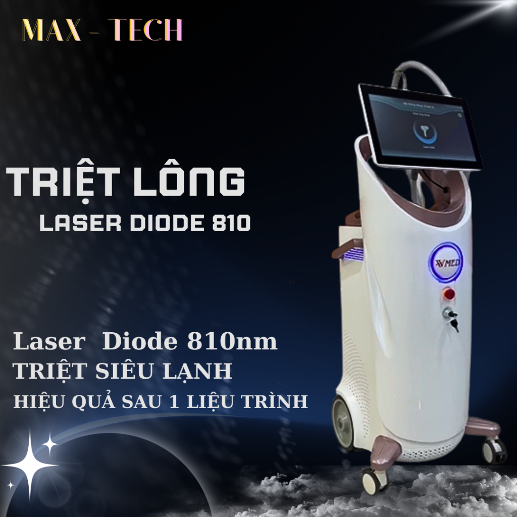 Máy triệt lông Diode Laser Máy triệt lông Laser Diode Máy triệt lông lạnh