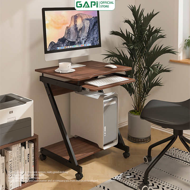 Bàn làm việc có bánh xe di động thông minh khung sắt hộp chắc chắn thương hiệu GAPI- GM220