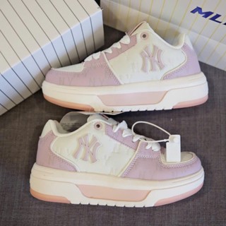  Giày sneakers unisex cổ thấp Chunky Liner Embo Monogram  Giày Thể Thao MLB Liner Embo Monogram Hồng Cao Cấp 