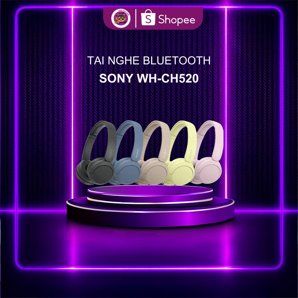 Sony WH-CH520 Wireless Headphones – Thiết Kế Gọn Nhẹ, Thời Lượng Pin Ấn Tượng