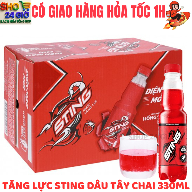 Sting Dâu Thùng 24 Chai 330 Ml