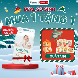   DEAL SƠ SINH  Tã Bỉm Dán BABIES ORGANIC Siêu Mềm Mịn Tinh Chất Lô Hội Ngừa Hăm Bí - Bỉm Việt An Toàn Cho Bé Sơ Sinh 