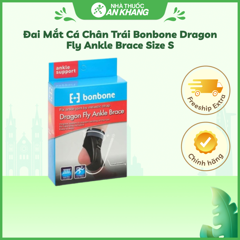 Đai mắt cá chân trái Bonbone Dragon Fly Ankle Brace size S