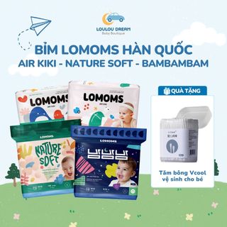  Tã bỉm quần bỉm dán Lomoms Air Kiki - Nature Soft - BamBamBam nội địa Hàn Quốc siêu thấm hút mềm mỏng 
