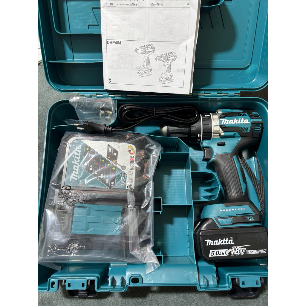 Combo DHP484 Makita chính hãng ( 1 máy 5ah sạc)