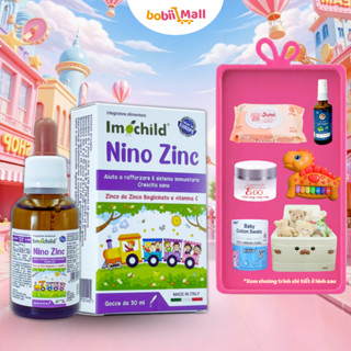   ✨QUÀ TỦ ĐỒ SƠ SINH  Kẽm Hữu Cơ Nhỏ Giọt ITALIA Cho Bé Từ Sơ Sinh Imochild Nino ZinC Tăng Đề Kháng Khỏe Tiêu Hóa Ăn Ngon 