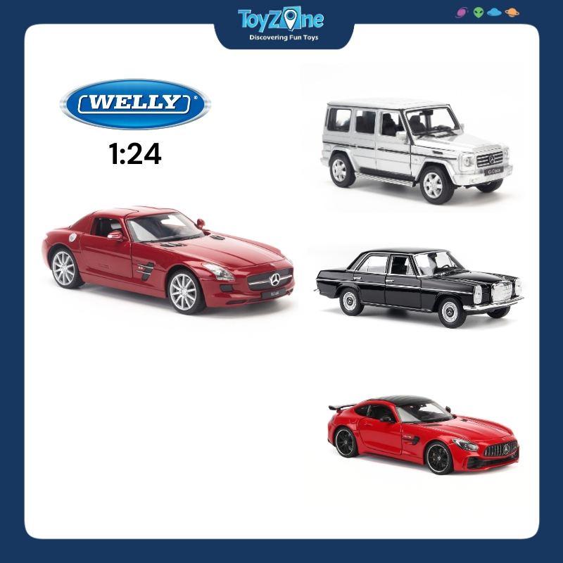 Mô hình xe Welly tỉ lệ 1:24 Porsche, Mercedes, Audi, Lambor chính hãng WELLY