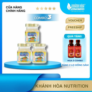   COMBO 3 Lọ  Nước Yến Sào Không Đường 12% Tổ Yến Seanest - Khánh Hòa Nutrition - Lọ 70 ML 