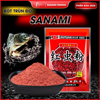  Mồi Câu Cá Chép Trôi Trắm Diếc Bột Trùn Đỏ - Giun Đất Để Trộn Mồi Câu Cá Diếc Chép Rô MO21 - Sanami Fishing 