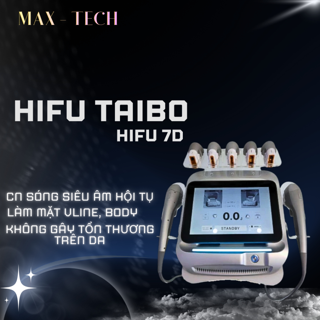 Máy Hifu nần cơ xoá nhăn Máy Hifu Taibo 7D Máy hifu Taibo Chính Hãng Nhập Khẩu