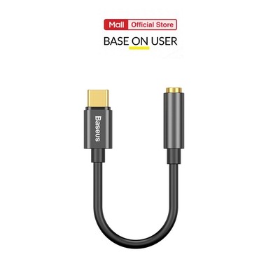 Bộ chuyển đổi từ Type-C Male to 3.5mm Baseus L54 truyền tín hiệu chất lượng cao 24bit/48kHz