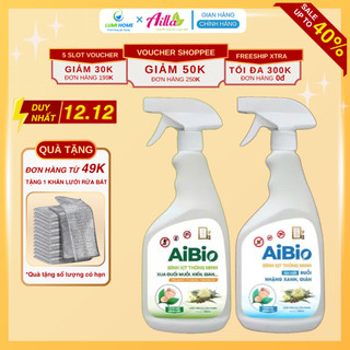  Bình thuốc xịt chống ruồi muỗi AIBIO 530ml Sịt côn trùng thành phần tự nhiên không mùi 