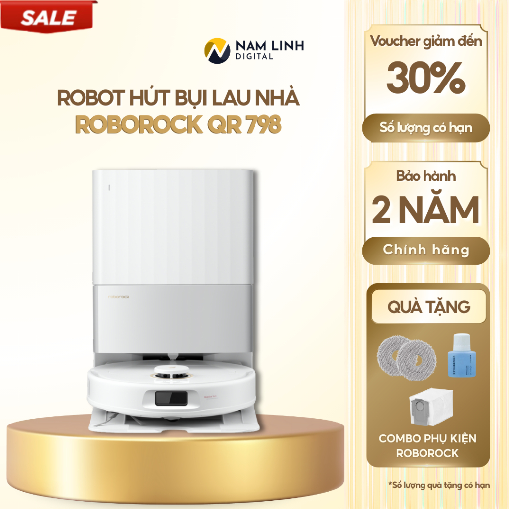 [TẶNG BỘ PHỤ KIỆN] Robot Hút Bụi Lau Nhà Roborock QR 798/ Q Revo S/ Q Revo 5AE/ - Bản Quốc Tế