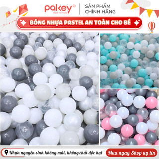 Combo 100 Bóng Nhựa Cho Bé LOẠI XỊN Có Mix 5 Màu Siêu Xinh Cho Bé, Bóng Nhựa Không Mùi, Nhựa Nguyên Sinh An Toàn, To 7CM
