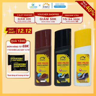  Xi nước đánh giày Ximo Polish 50ml - Xi đánh giày làm sạch phục hồi bổ sung màu và độ bóng cho da 