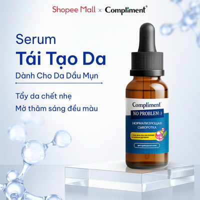 Serum Dưỡng Da Compliment Tái Tạo, Se Khít Lỗ Chân Lông, Mờ Thâm Sạm Cho Da Dầu 27ml