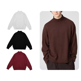  Áo len cao cổ Mallow Jack Lane Áo sweater nam nữ chất liệu vải len lông thỏ form boxy tôn dáng 