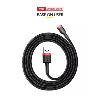 Cáp sạc nhanh bảo vệ pin, độ bền cao Baseus Cafule USB dùng cho 6/7/8/10/11/12/13/14,hỗ trợ truyền dữ liệu,dài 1m/2m/3m