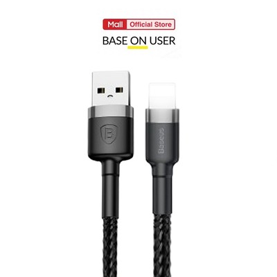 Cáp sạc Baseus Cafule USB dùng cho iP6/7/8/10/11/12/13/14 Chống đứt, chống rối,sạc nhanh, Bảo vệ pin, dài 1m/2m/3m