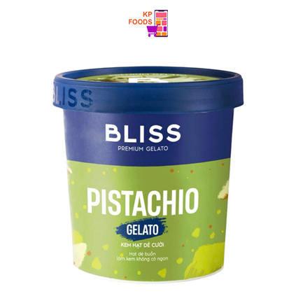 Kem hạt dẻ cười Bliss Premium Gelato Pistachio 473ML